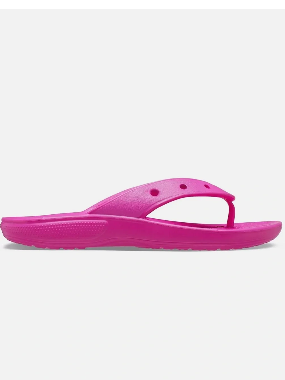 Bright Pink Crocs Classic Flip Flops